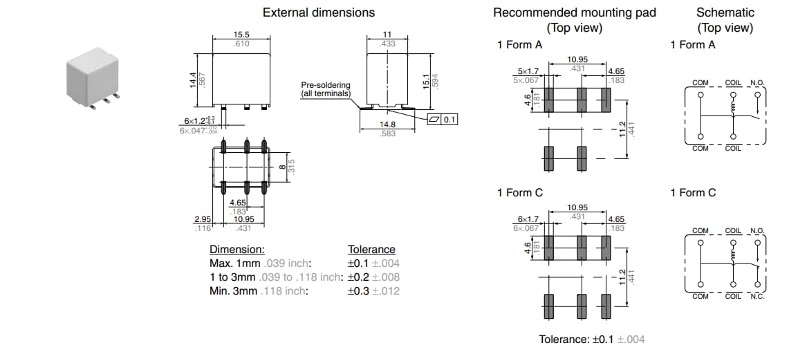 Panasonic Industrial Devices CN-M Relays