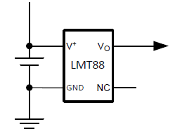 Diagrama de bloques - Texas Instruments Sensores de temperatura LMT8x 