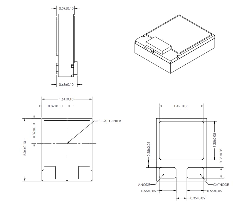 Dibujo mecánico - Lumileds LED de alta potencia LUXEON® Z ES 