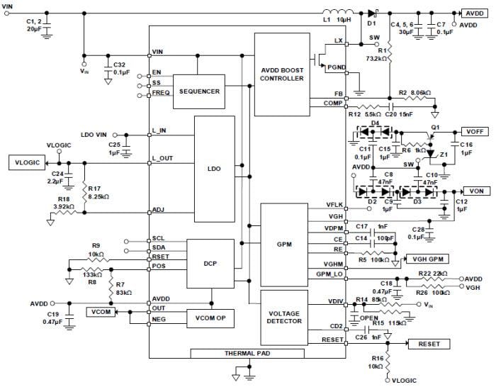 Renesas Electronics ISL78419 TFT-LCD Power Supply Regulator