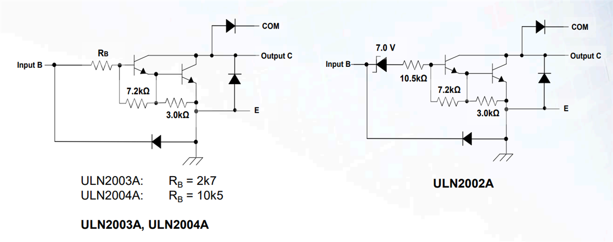 Block Diagram - Diodes Incorporated ULN200xA Darlington Transistor Arrays