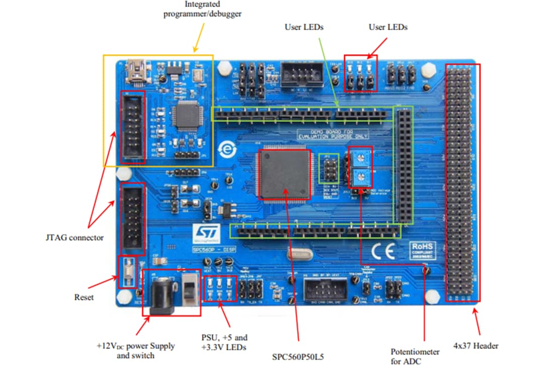 STMicroelectronics Equipo de descubrimiento SPC560P-DISP