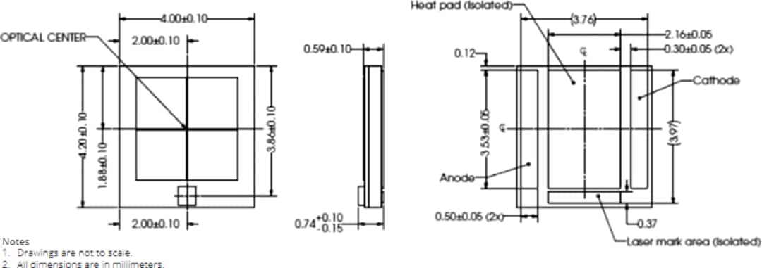 Dibujo mecánico - Lumileds LED LUXEON MZ