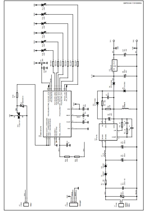 Esquema - STMicroelectronics Scheda di valutazione controllo motore universale STEVAL-IHM029V2