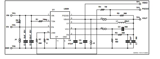 Esquema - STMicroelectronics Placa de evaluación STEVAL-ISA159V1 de STMicroelectronics
