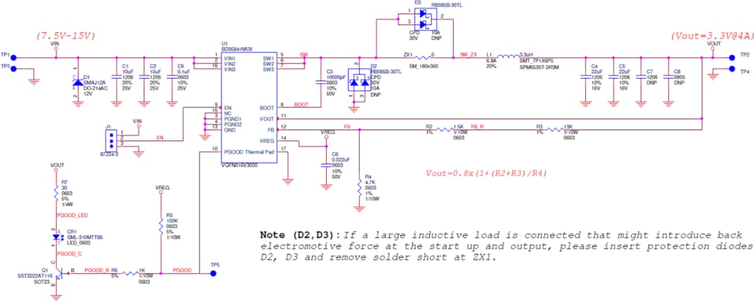 Schematic - ROHM Semiconductor BD95841MUVEVK-101 Evaluation Board