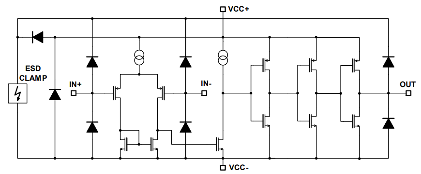 Schematic - STMicroelectronics TSX3704 Micropower Quad CMOS Voltage Comparators