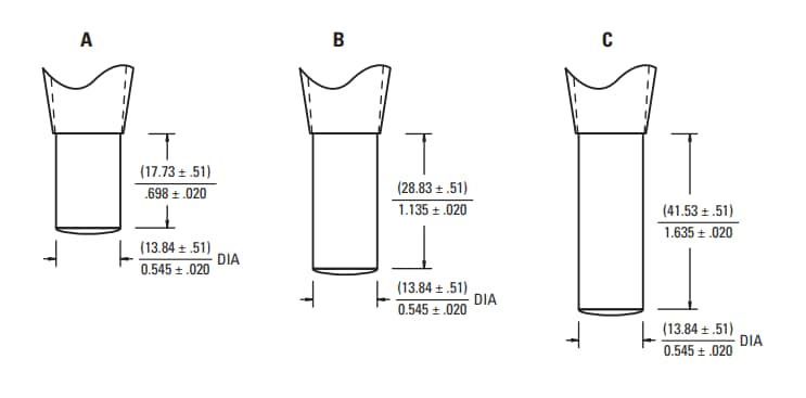 Chart - Sensata Technologies 5100 Series Thermostat Probes