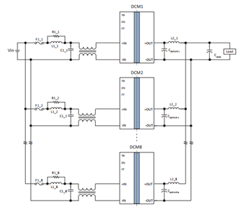 Application Circuit Diagram - Vicor DCM3623 Isolated & Regulated DC-DC Converters