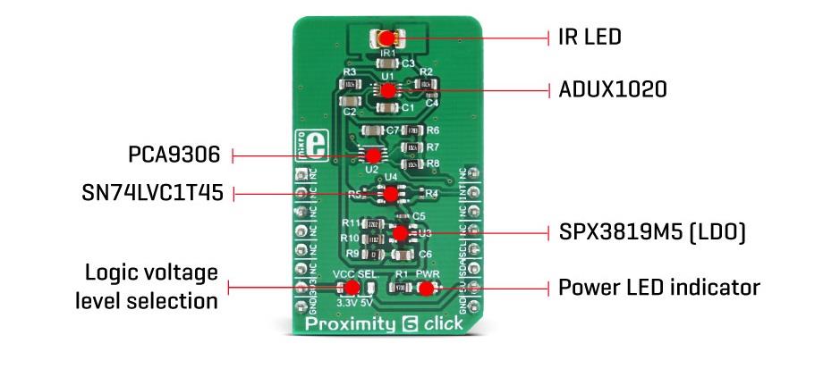 Block Diagram - Mikroe MIKROE-3048 Proximity 6 Click