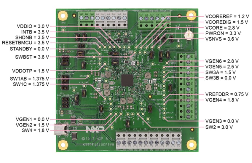 Application Circuit Diagram - NXP Semiconductors KITPF4210EPEVB Evaluation Board
