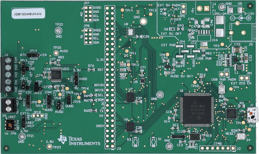 Mechanical Drawing - Texas Instruments ADS112U04EVM ADC Evaluation Module (EVM)