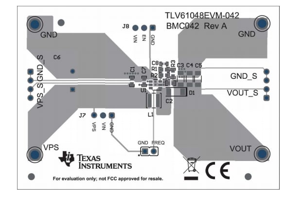 Location Circuit - Texas Instruments TLV61048EVM-042 Evaluation Module
