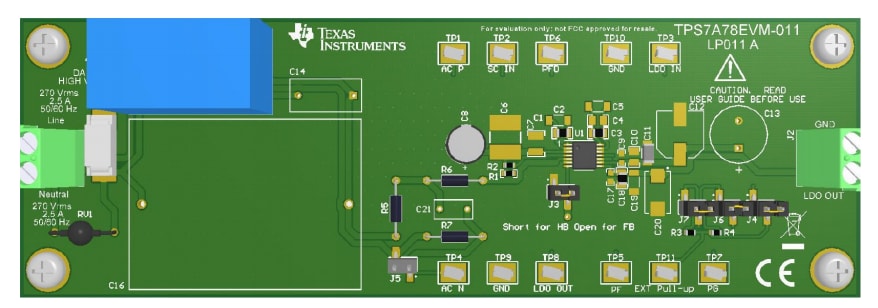 Location Circuit - Texas Instruments TPS7A78EVM-011 Evaluation Module