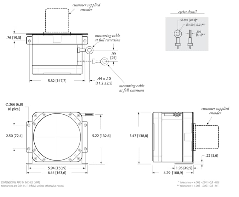 Chart - TE Connectivity SK6 Cable Actuated Encoder Reel