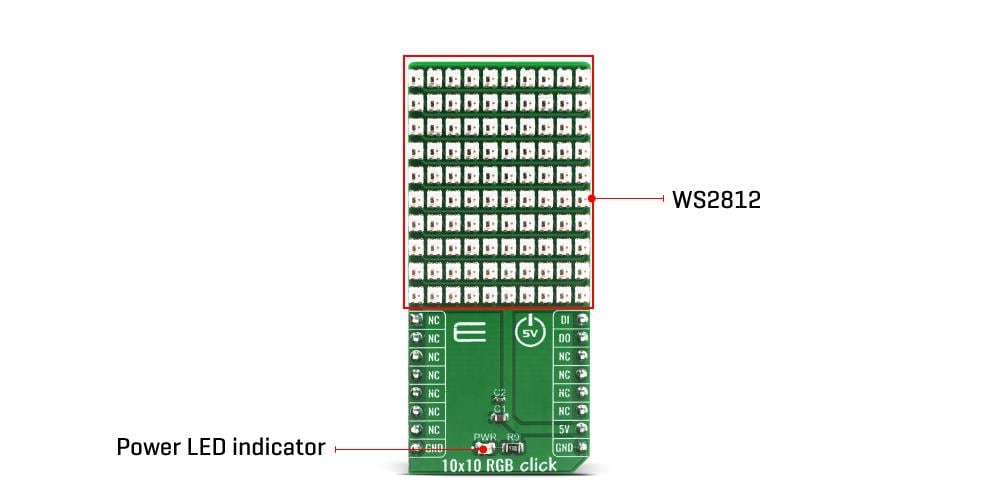 Block Diagram - Mikroe 10x10 RGB Click