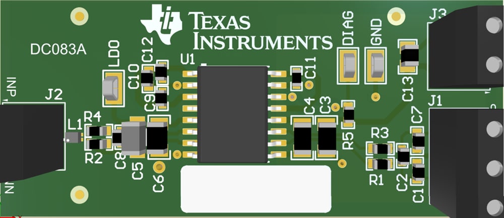 Mechanical Drawing - Texas Instruments AMC3301EVM/AMC3302EVM/AMC3330EVM EVMs