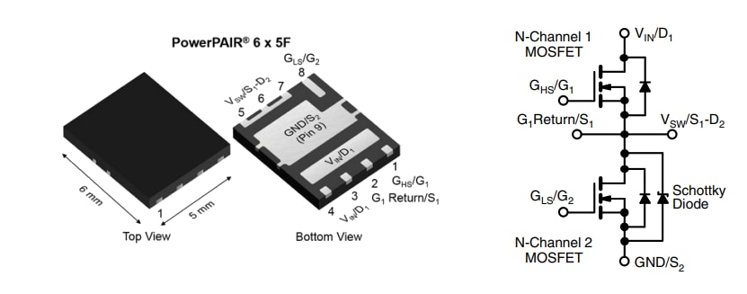 Vishay / Siliconix SiZF906BDT Dual N-Channel (D-S) MOSFET