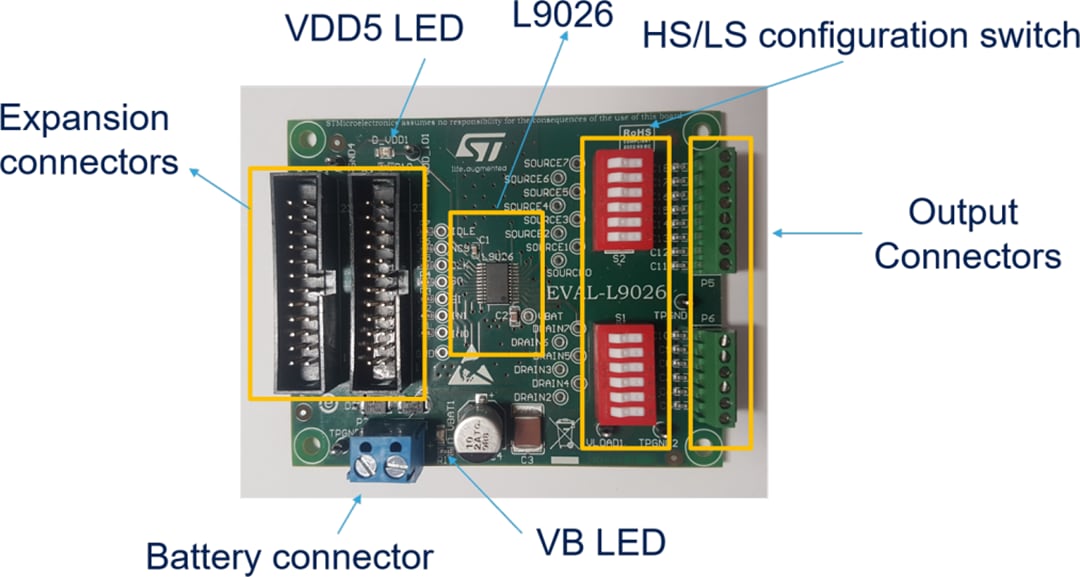 STMicroelectronics L9026 Evaluation Board (EVAL-L9026-YO)