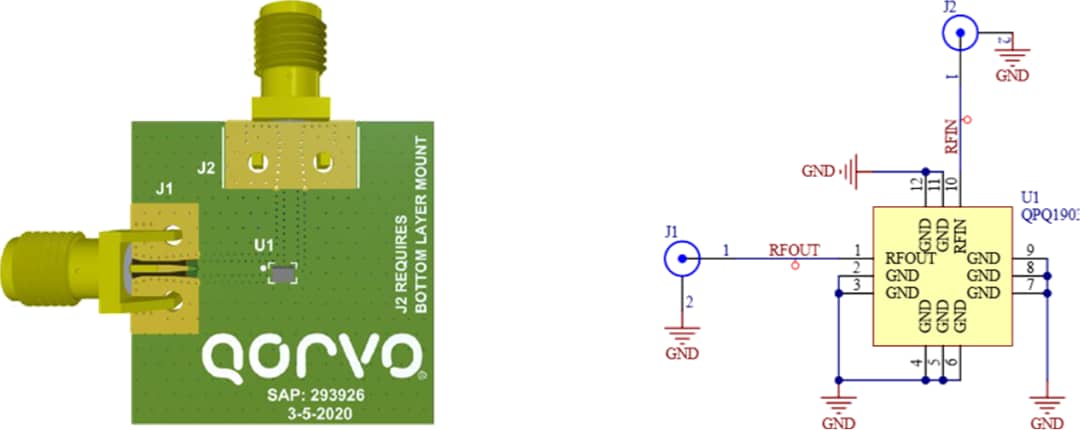 Schematic - Qorvo QPQ1904EVB Evaluation Board