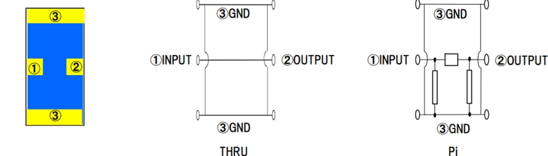 Schematic - Susumu ATS1005 Series High-Frequency Chip Attenuators