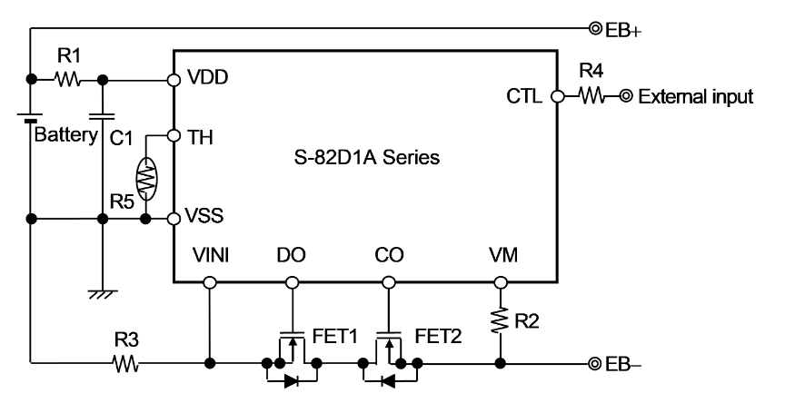 Location Circuit - ABLIC S-82D1A Battery Protection ICs