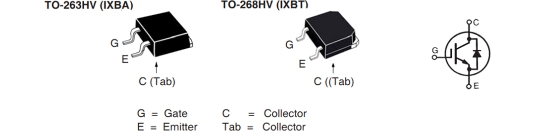 Mechanical Drawing - IXYS IXBx14N300HV Reverse Conducting BiMOSFET™ IGBTs