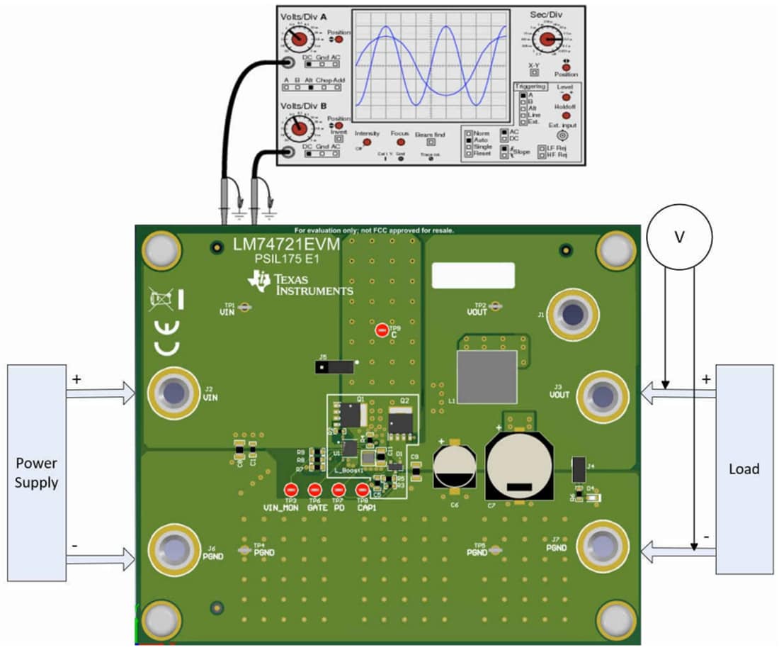 Mechanical Drawing - Texas Instruments LM74721EVM Controller Evaluation Module