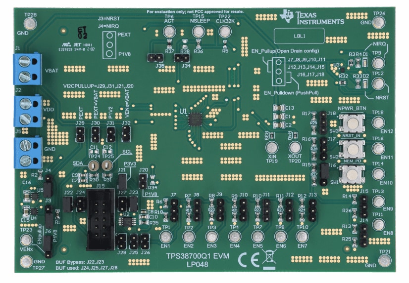 Location Circuit - Texas Instruments TPS38700Q1EVM Evaluation Module