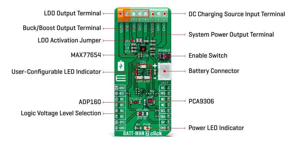 Mikroe BATT-MAN 2 Click