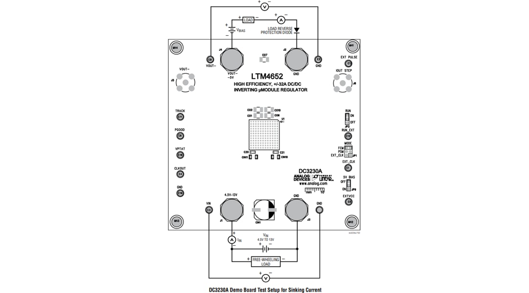 Mechanical Drawing - Analog Devices Inc. LTM4652 Demonstration Board (DC3230A)