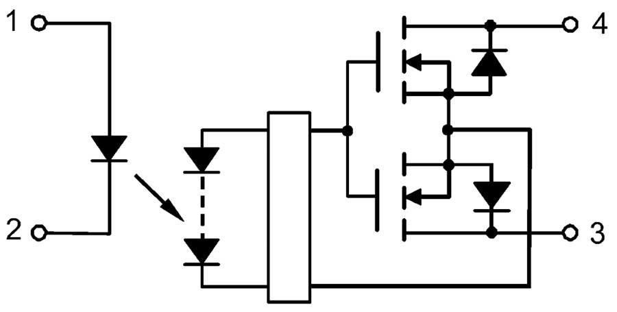 Schematic - Toshiba TLP3476S Photocoupler Photorelay