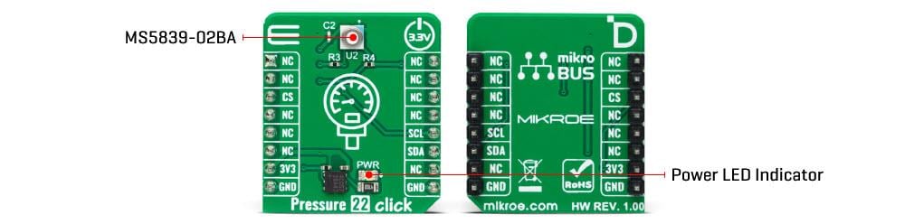 Mikroe MIKROE-5774 Pressure 22 Click