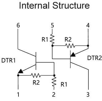 Micro Commercial Components (MCC) UMD12NHE3 NPN & PNP Digital Transistor