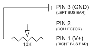 Schematic - Spectra Symbol SoftPot Potentiometers