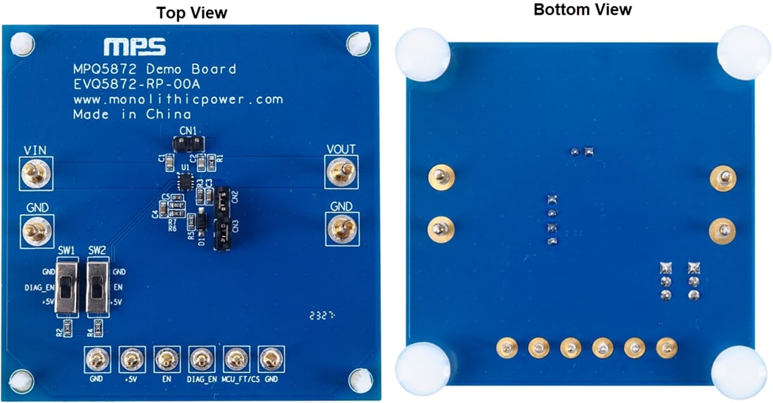 Mechanical Drawing - Monolithic Power Systems (MPS) EVQ5872-RP-00A Evaluation Board