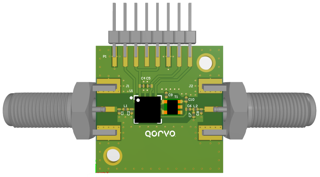 Mechanical Drawing - Qorvo QPC7339PCBA-410 Evaluation Board