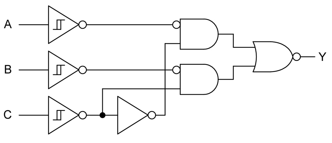 Block Diagram - Texas Instruments SN74LVC3G98/SN74LVC3G98-Q1 Multiple-Function Gates