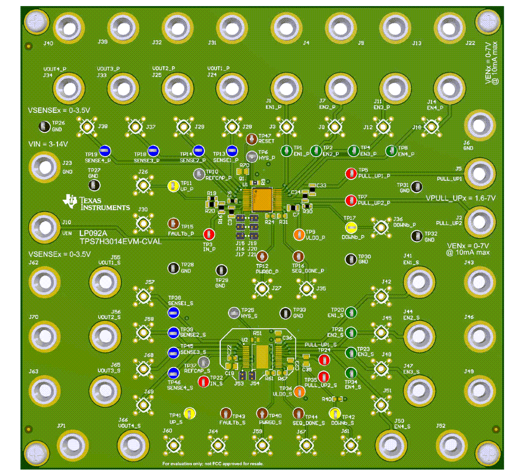 Location Circuit - Texas Instruments TPS7H3014EVM-CVAL Evaluation Module
