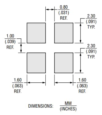 Mechanical Drawing - Bourns SRF0502 Line Filters