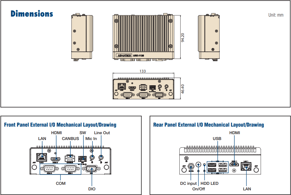 Schematic - Advantech Preconfigured ARK-1125H Intel® N200 QC SoC PC