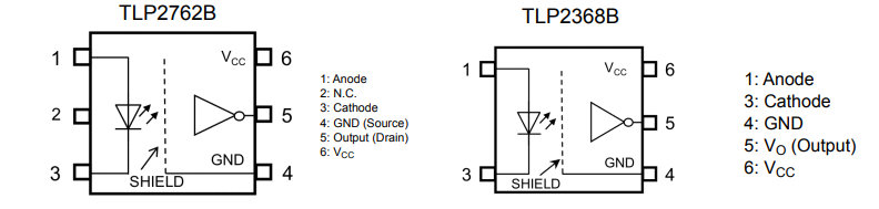 Location Circuit - Toshiba High-Speed Photocouplers