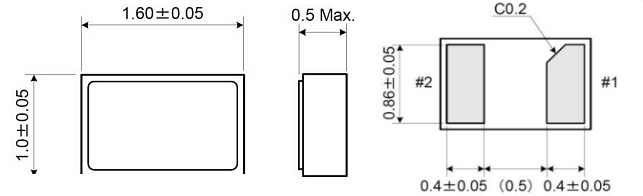 Chart - ECS ECX-16R SMD Tuning Fork Crystal