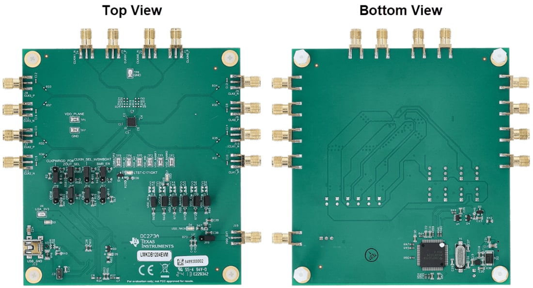Mechanical Drawing - Texas Instruments LMKDB1204EVM Evaluation Module (EVM)