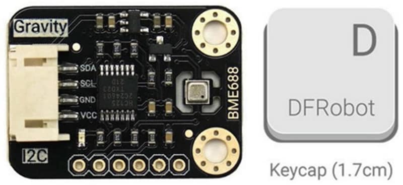 DFRobot Sensor ambiental SEN0617 Gravity BME688 IA