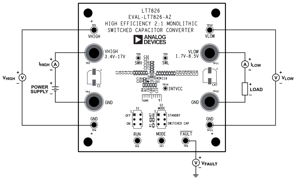 Esquema - Analog Devices Inc. Placa de evaluación EVAL-LT7826-AZ