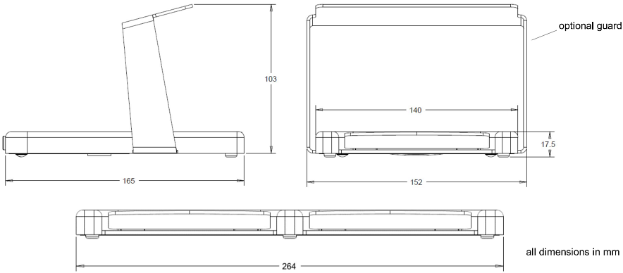 Mechanical Drawing - EMO Systems Wireless Footswitches