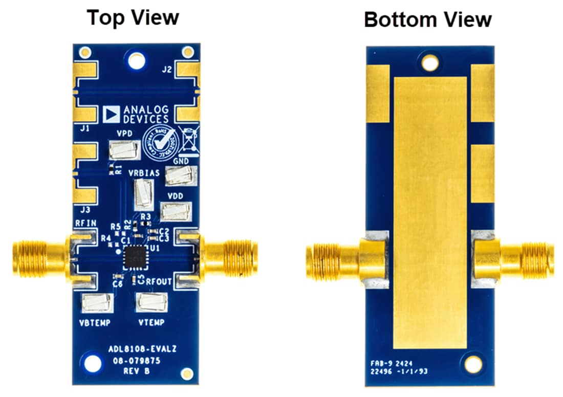 Mechanical Drawing - Analog Devices Inc. ADL8108-EVALZ Evaluation Board for ADL8108