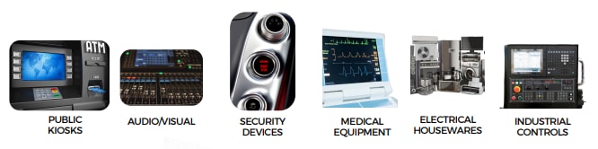 E-Switch PVHC7 Series Anti-Vandal Switches