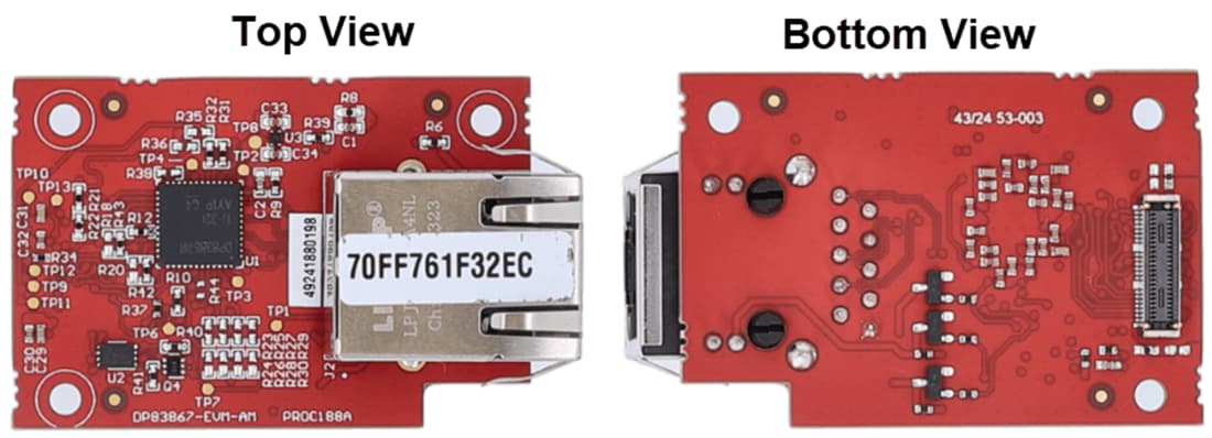 Mechanical Drawing - Texas Instruments DP83867-EVM-AM Ethernet PHY Add-On Board